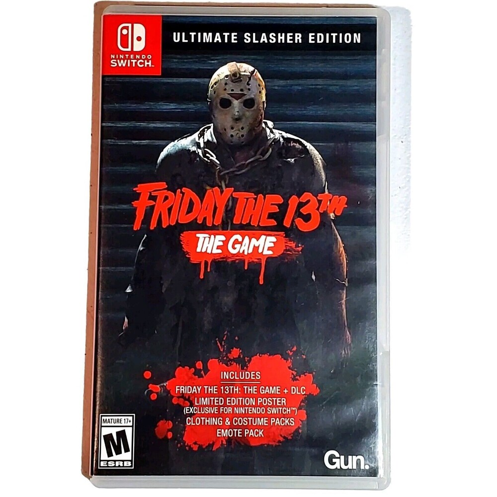 Friday 13th CIB Ultimate Slasher Edition Nintendo Switch With Poster Clean EUC